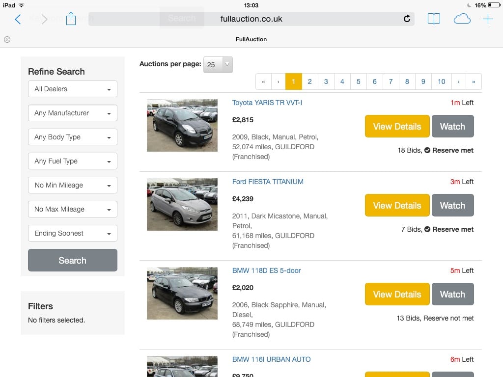 online trade vehicle auction site no fees